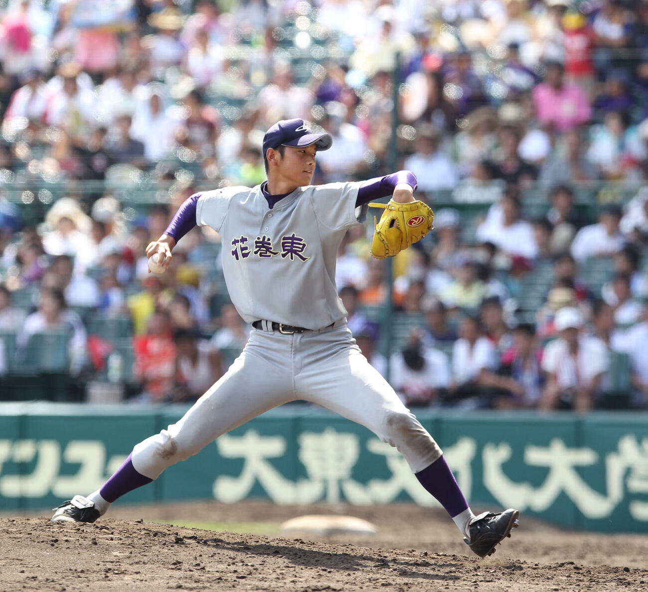 11年8月、夏の甲子園、帝京戦で登板した花巻東・大谷翔平