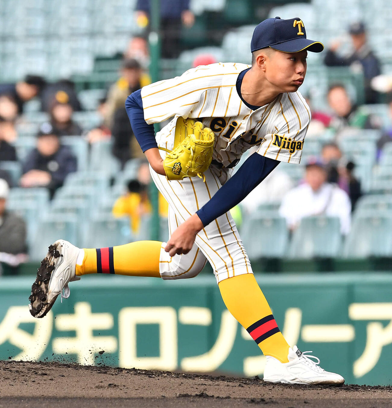 東北対帝京長岡　帝京長岡先発の工藤（撮影・岩下翔太）