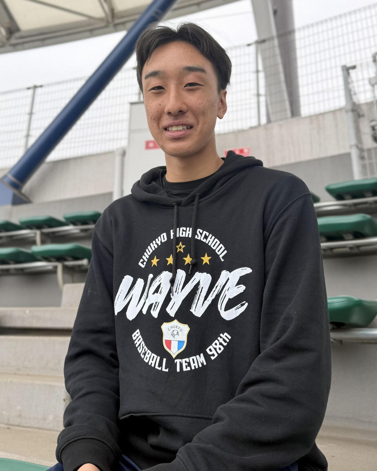 中京大中京・男子マネジャー伊藤瑛琉（えいる）さん（2年）（撮影・中島麗）
