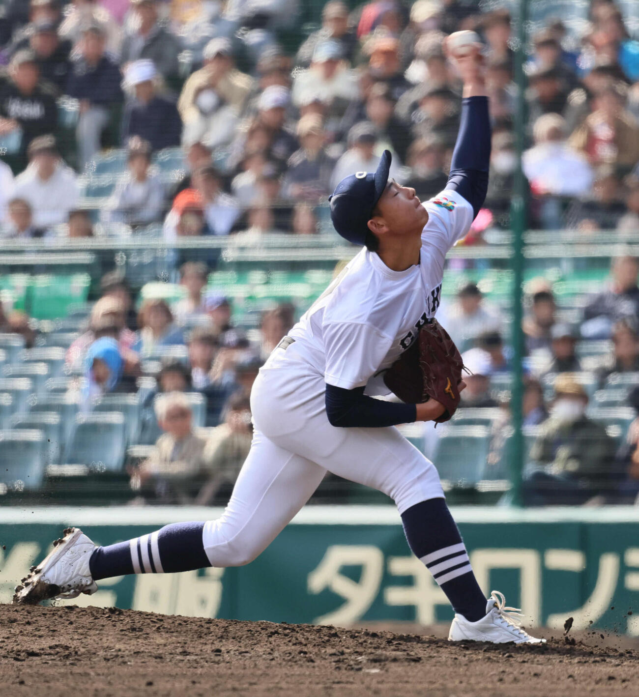 中京大中京対阿南光　中京大中京2番手の太田（撮影・宮崎幸一）