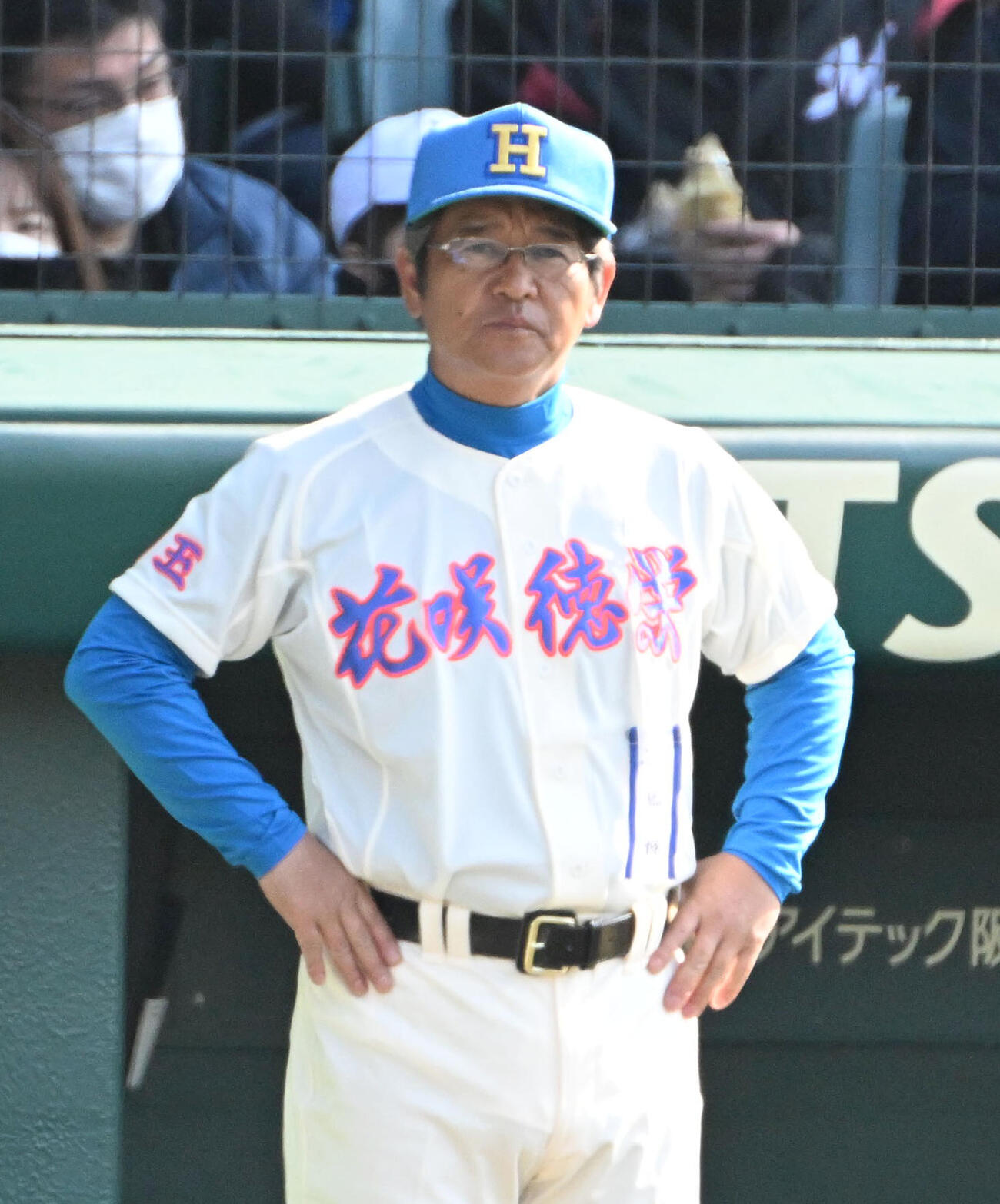 花咲徳栄対東洋大姫路　花咲徳栄の岩井隆監督（撮影・石井愛子）