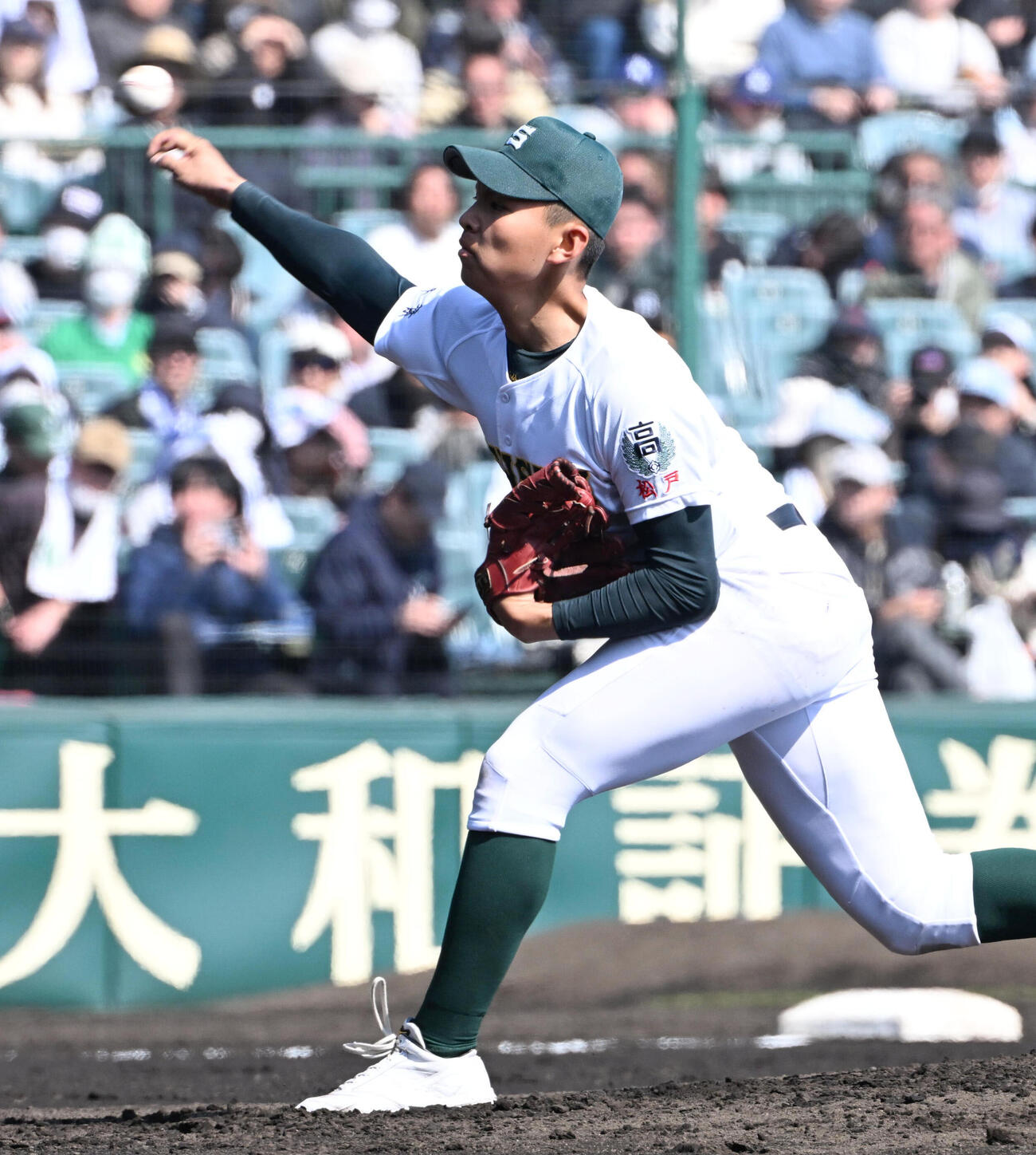専大松戸対北照　専大松戸先発の門倉昂大（撮影・石井愛子）
