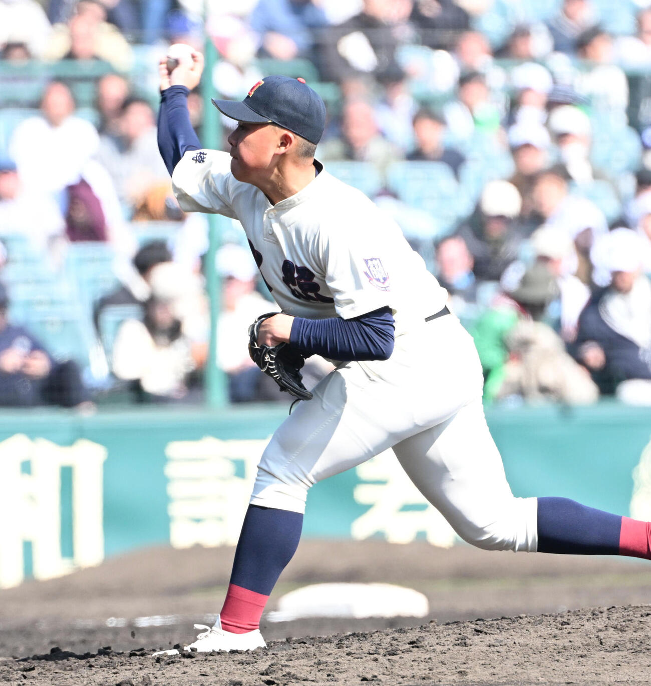 専大松戸対北照　北照先発の島田爽介（撮影・石井愛子）