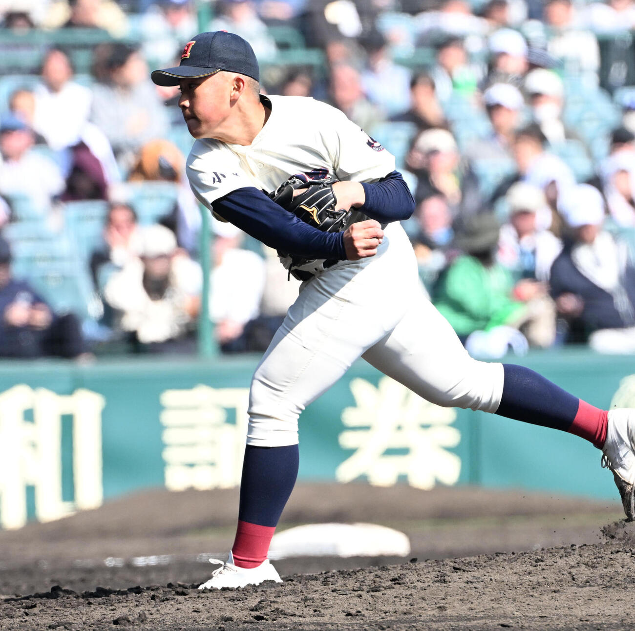 専大松戸対北照　北照先発の島田爽介（撮影・石井愛子）
