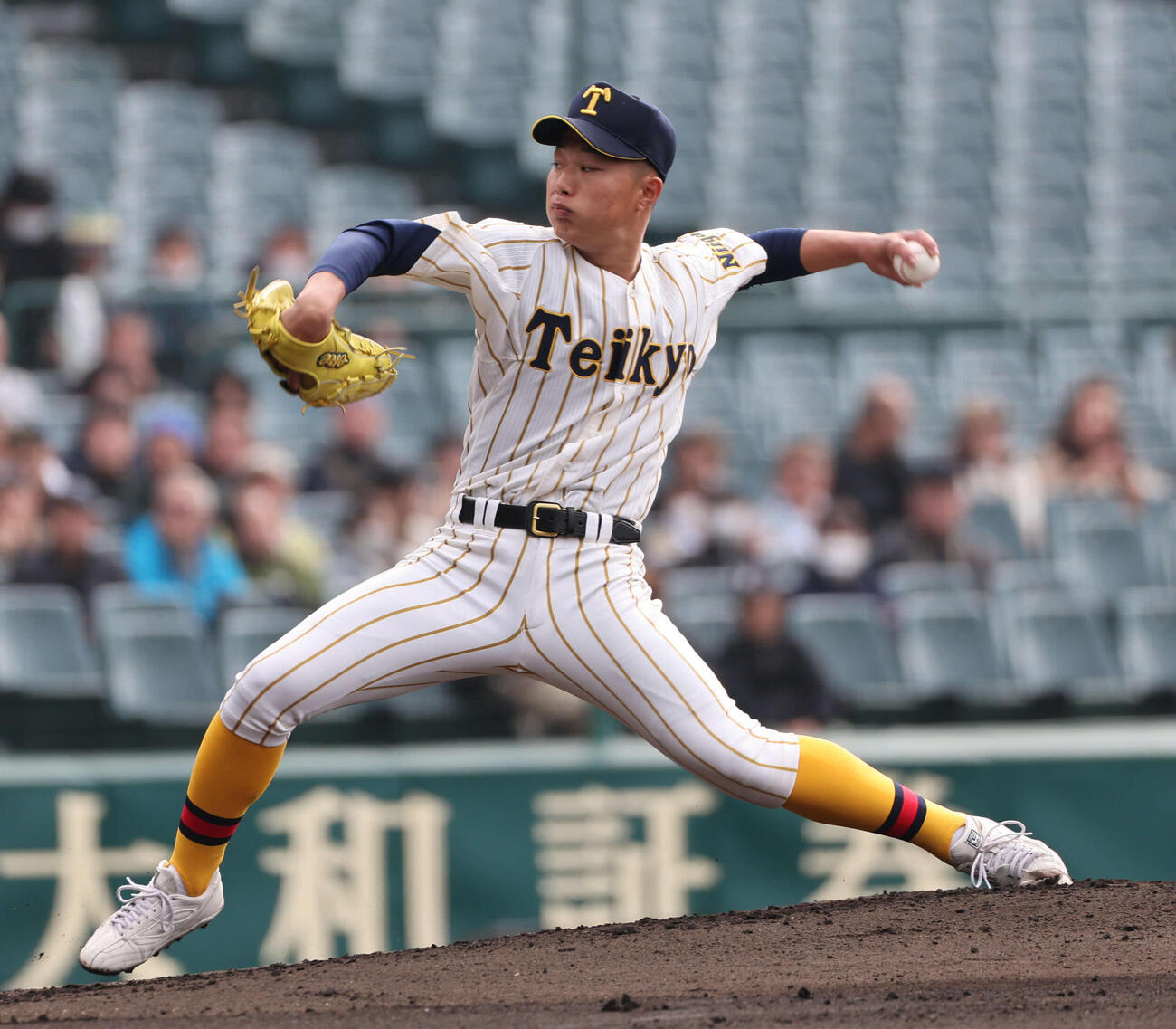 東北対帝京長岡　帝京長岡先発の工藤（撮影・西尾就之）