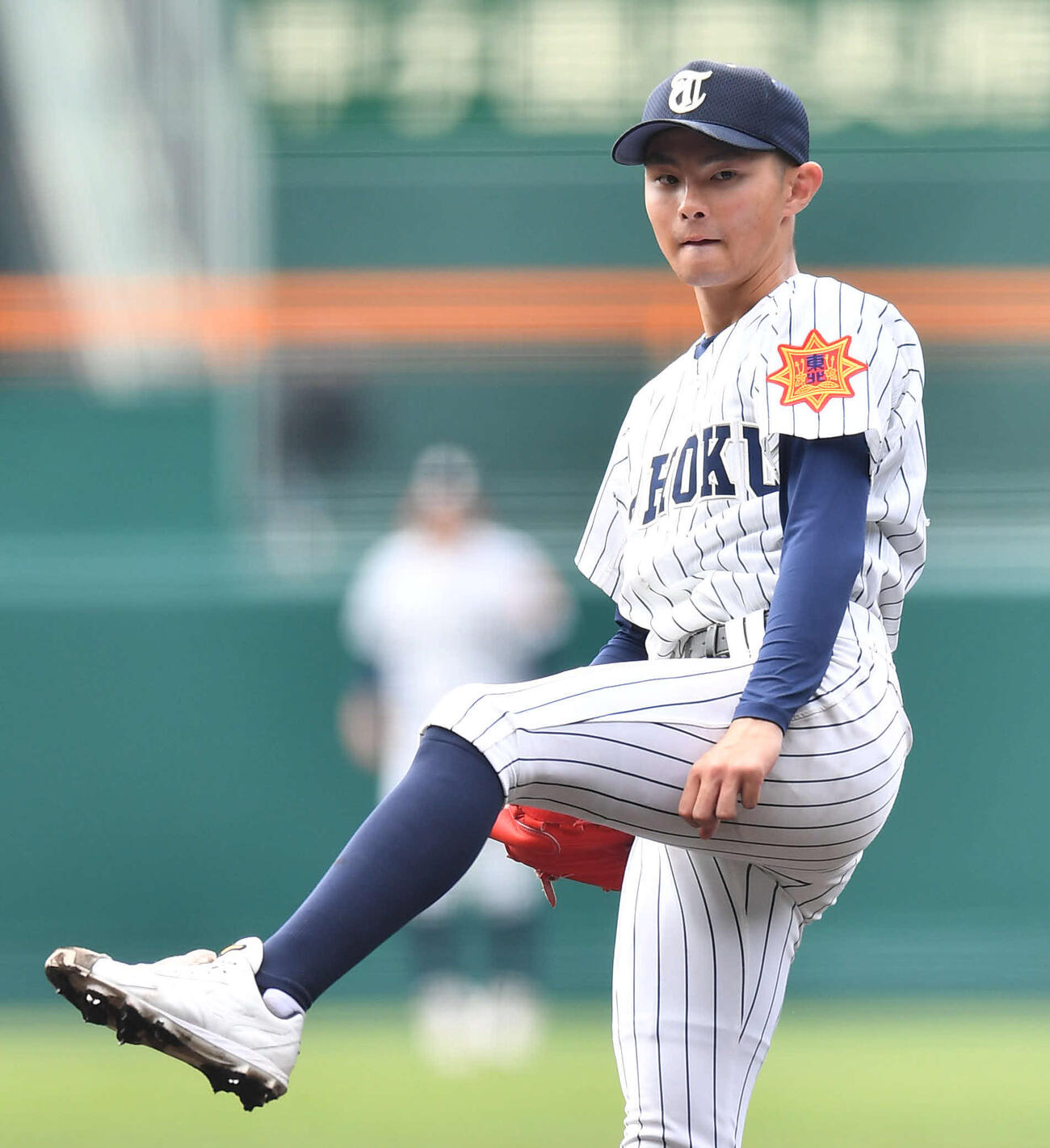 東北対帝京長岡　東北先発の金沢（撮影・岩下翔太）