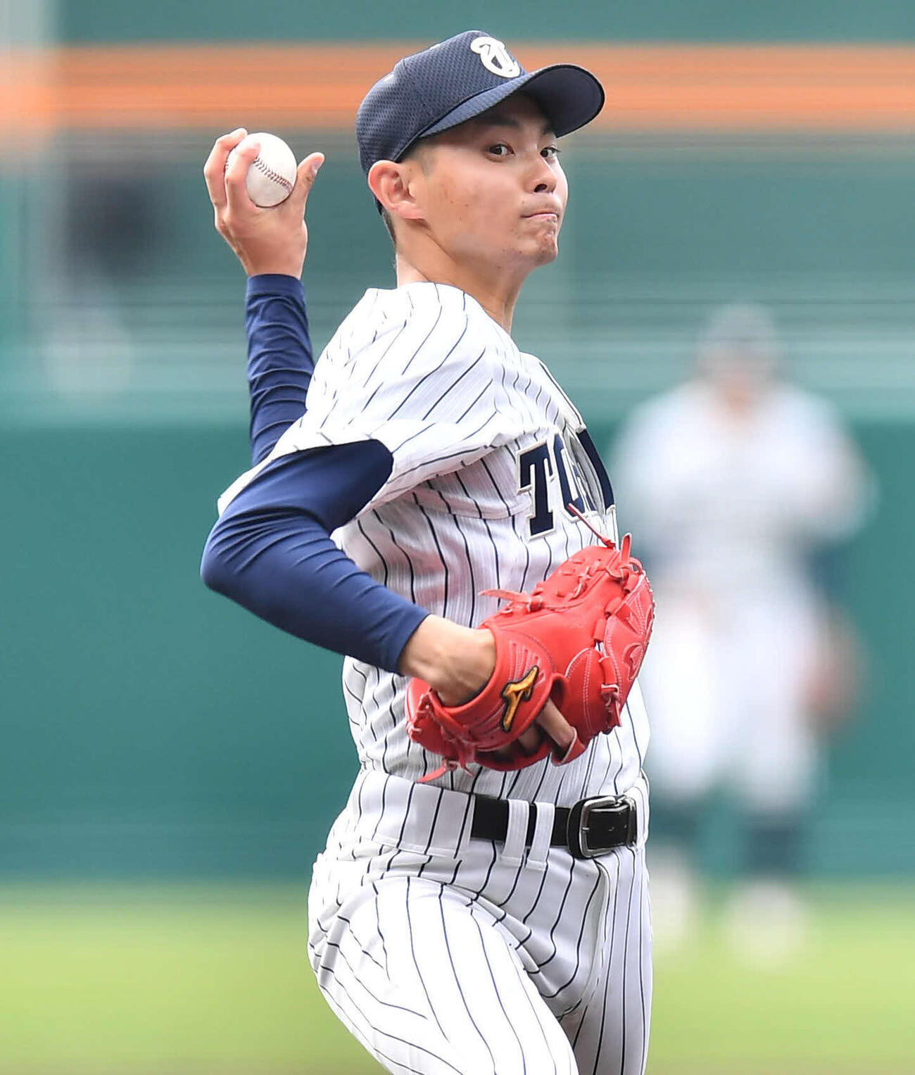 東北対帝京長岡　東北先発の金沢（撮影・岩下翔太）