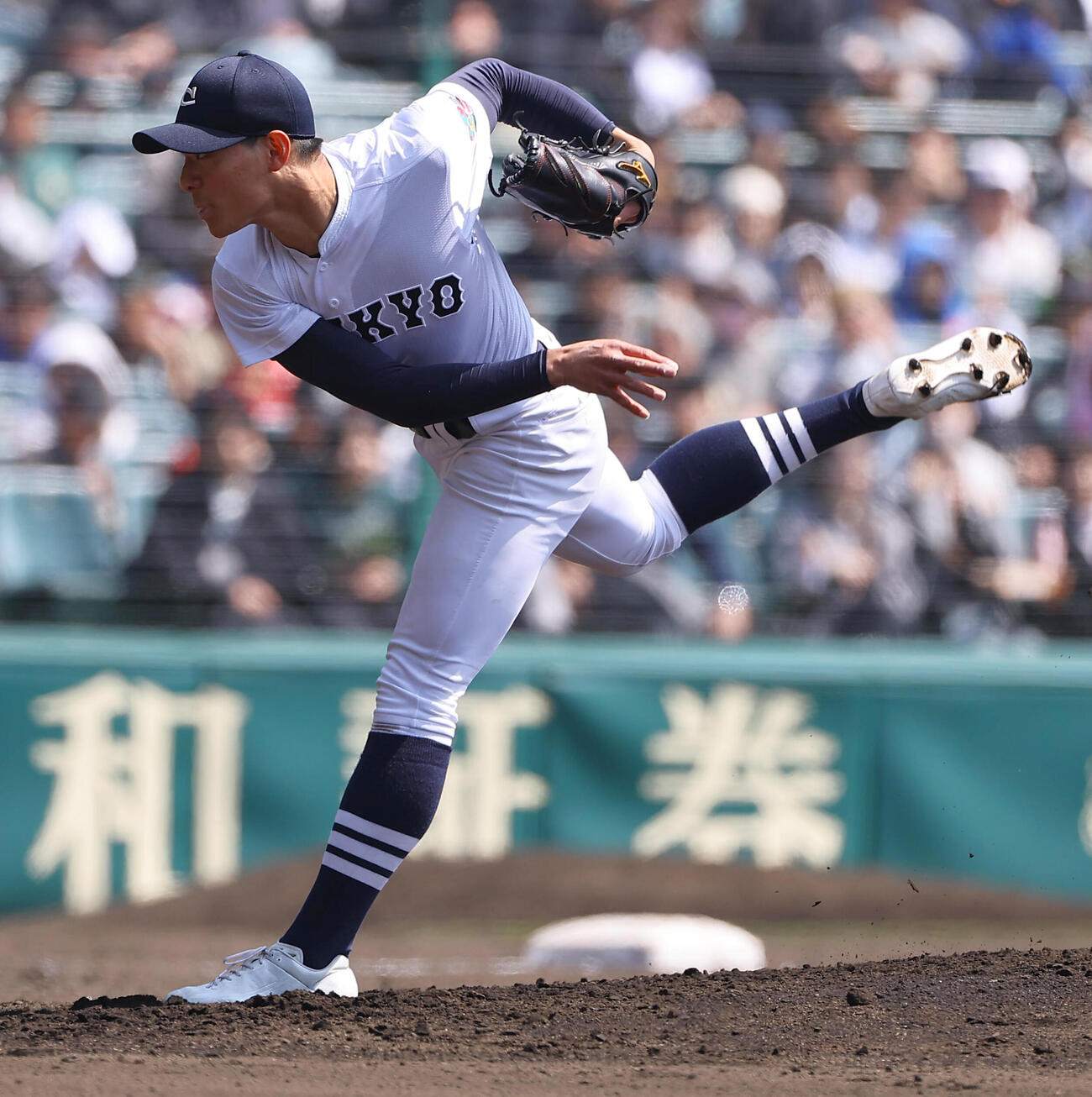 中京大中京大中京　中京大中京先発の安藤（撮影・上田博志）