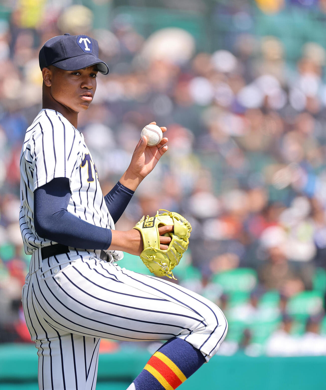 中京大中京対帝京　帝京先発の仁礼パスカルジュニア（撮影・上田博志）