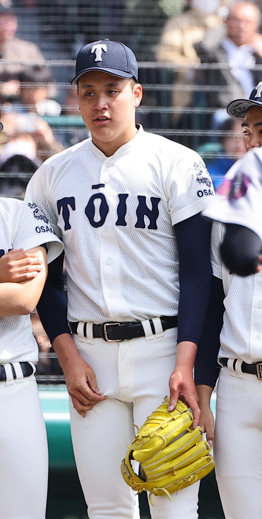 大阪桐蔭対熊本工　熊本工に完封勝利した大阪桐蔭・川本（撮影・上田博志）