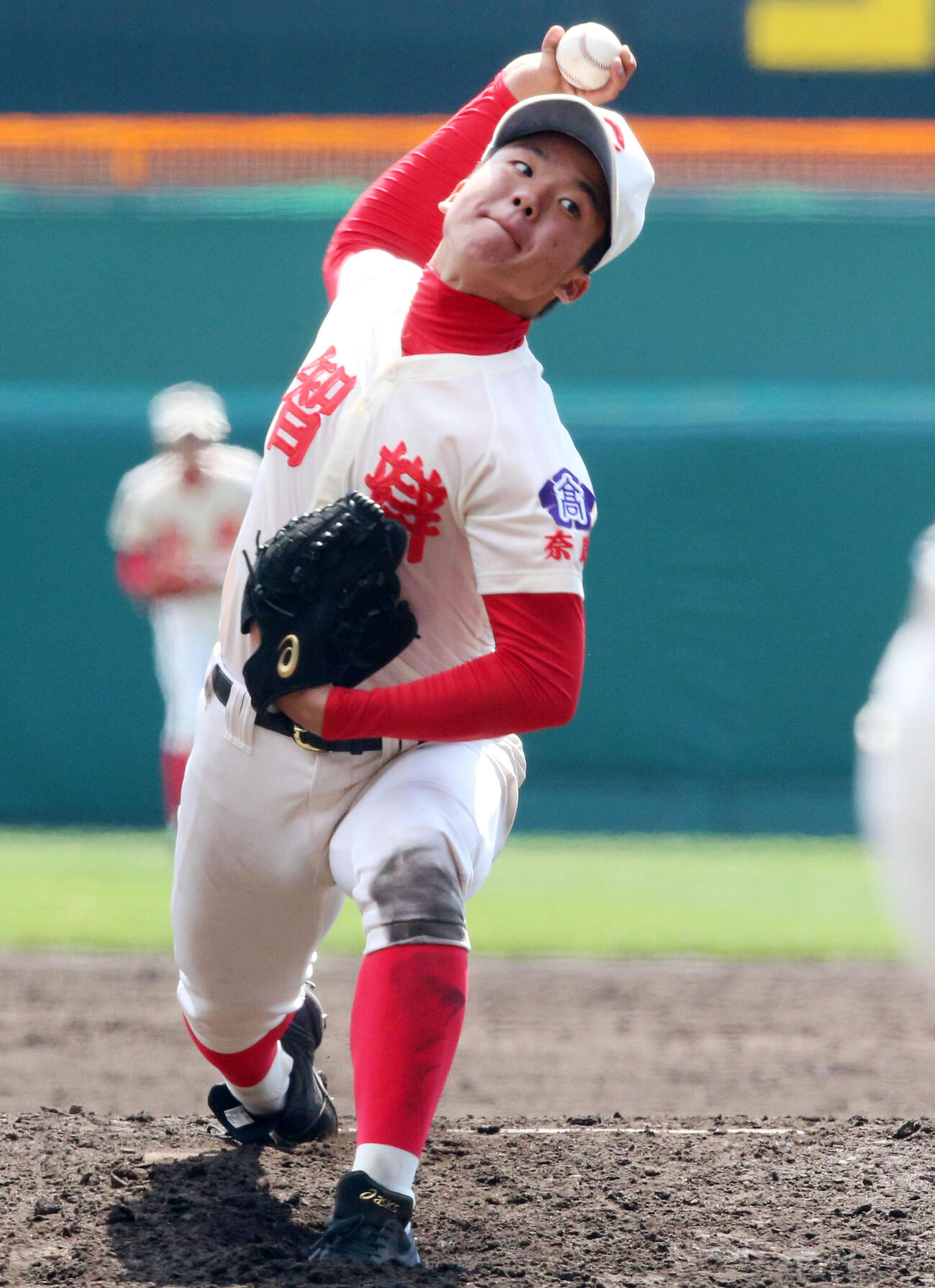 2016年3月、福井工大福井対智弁学園で完封勝利で初戦を突破した智弁学園・村上頌樹