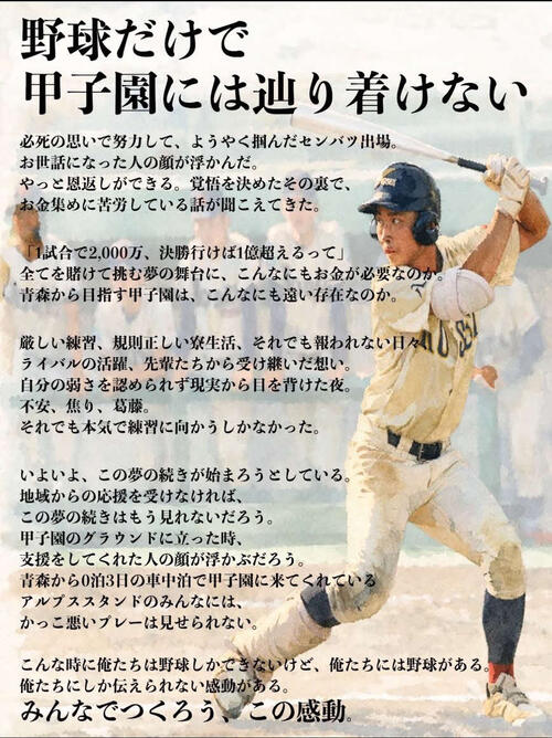 センバツ】8強進出の八戸学院光星「資金面に苦慮…総額は約1億円に