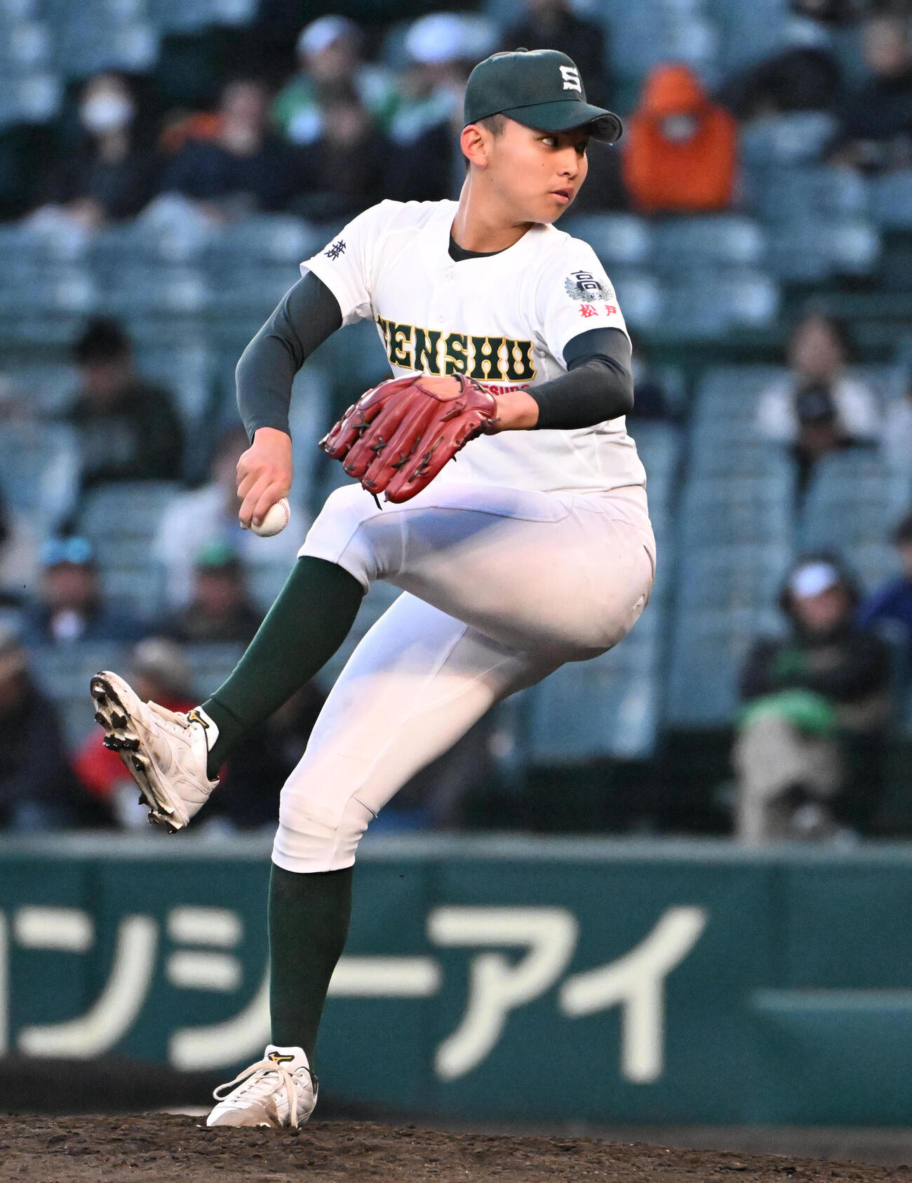 九州国際大対専大松戸　専大松戸2番手の門倉昂大（撮影・石井愛子）