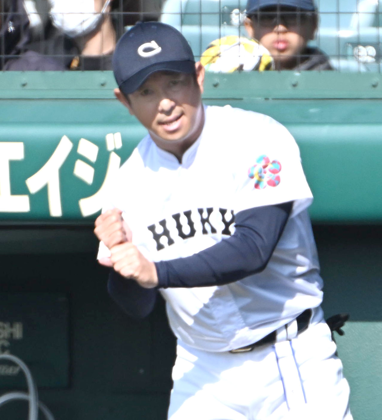 中京大中京対八戸学院光星　中京大中京の高橋源一郎監督（撮影・石井愛子）