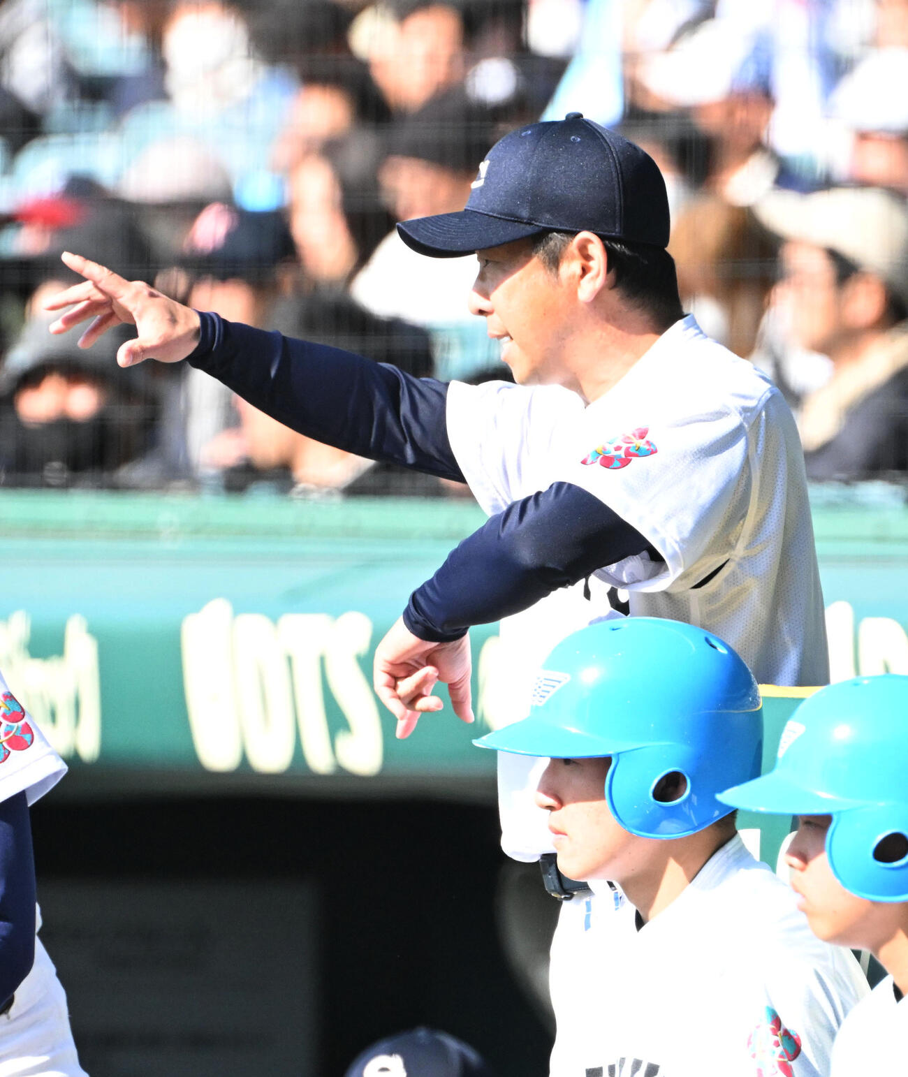 中京大中京対八戸学院光星　中京大中京の高橋源一郎監督（撮影・石井愛子）