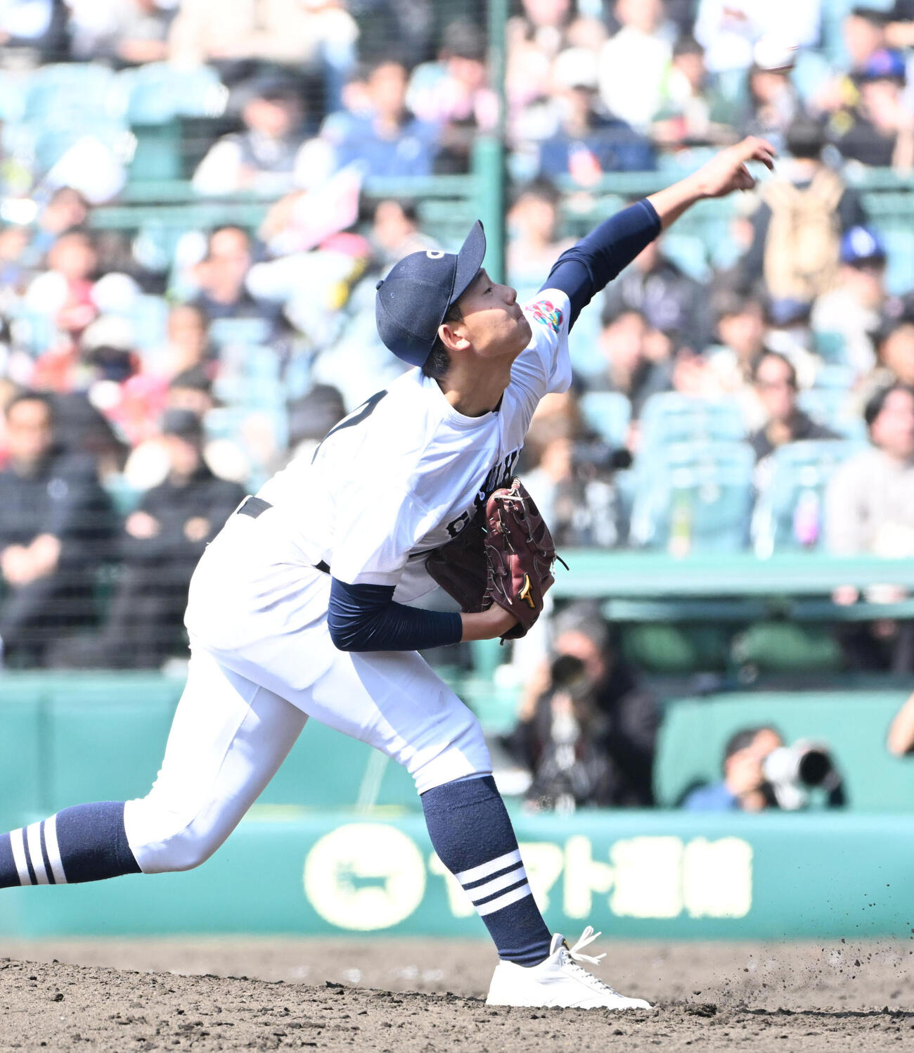 中京大中京対八戸学院光星　中京大中京2番手の太田匠哉（撮影・石井愛子）