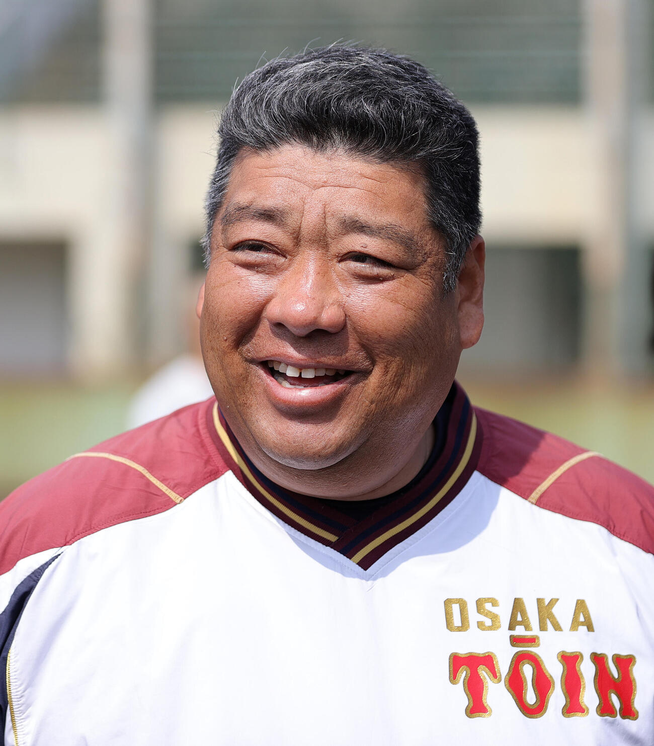 決勝を前に取材に対応する大阪桐蔭の西谷監督（撮影・上山淳一）