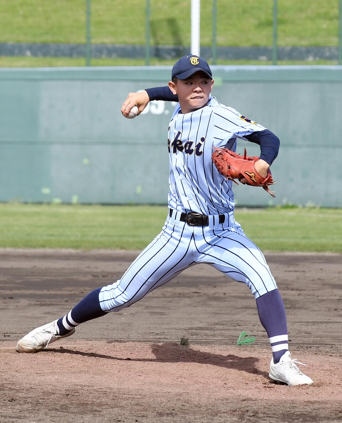 力投する東海大静岡翔洋・舟久保智哉（撮影・前田和哉）