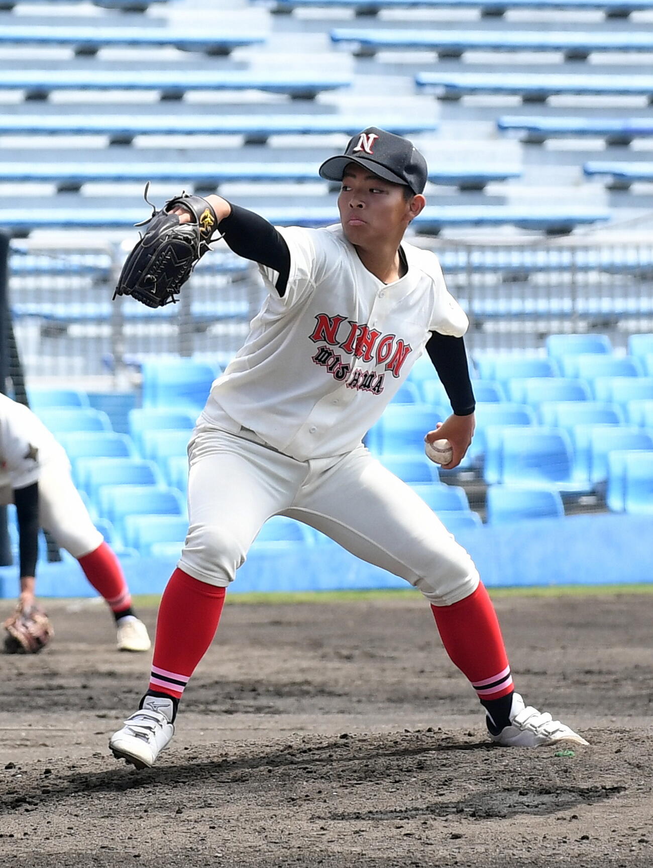 4回無失点の日大三島・河村真汰（撮影・前田和哉）