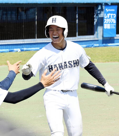 【高校野球】浜松商７年ぶり決勝「感覚がないぐらい振り切れた」山内瑛太８回に公式戦初本塁打