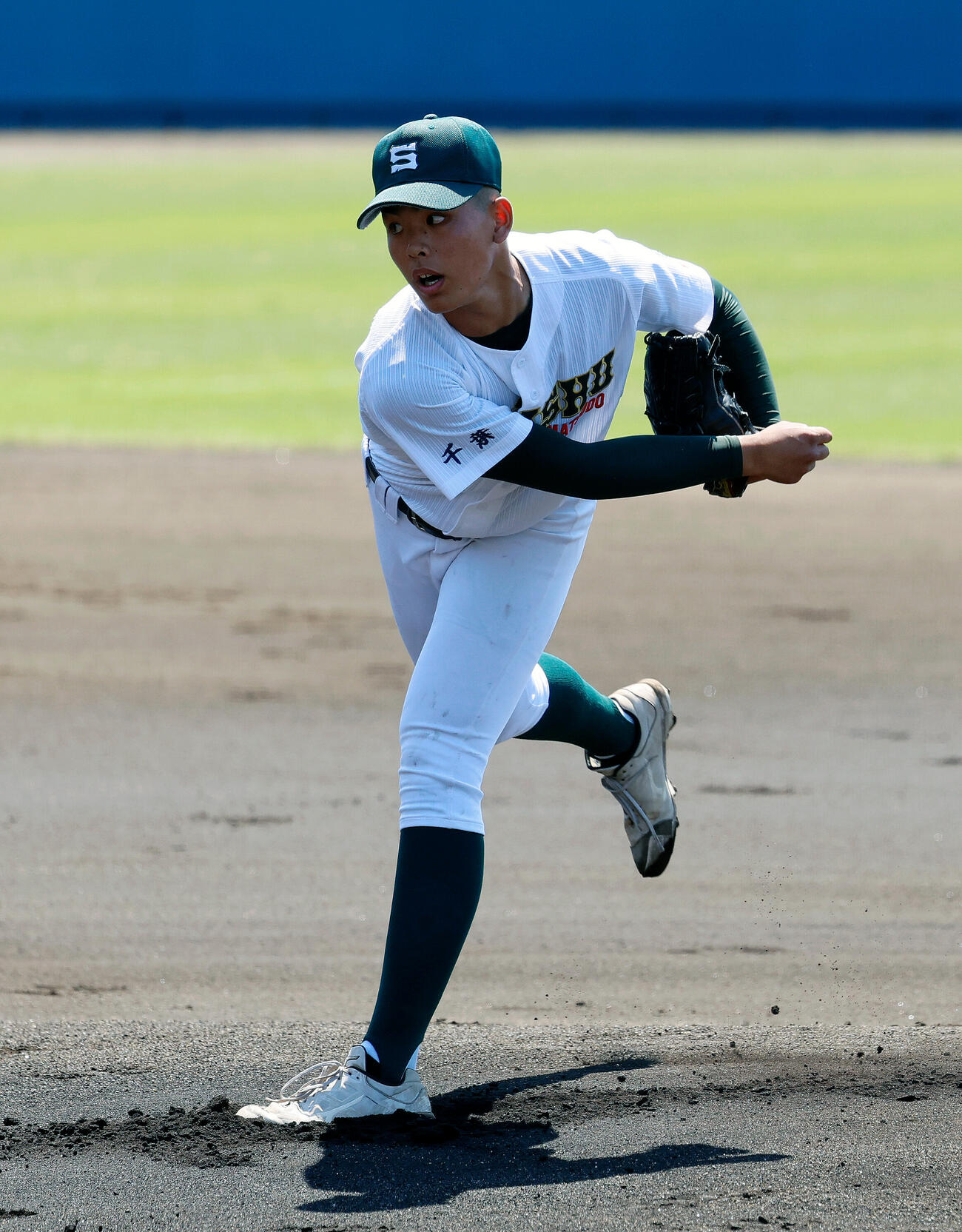 春季関東大会　専大松戸対花咲徳栄　先発投手の専大松戸・畠山真大（撮影・山本朝陽）