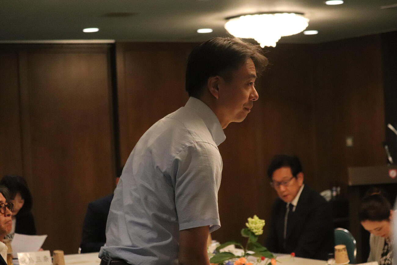 7イニング制諸課題の第1回意見交換会に出席した本田圭重氏