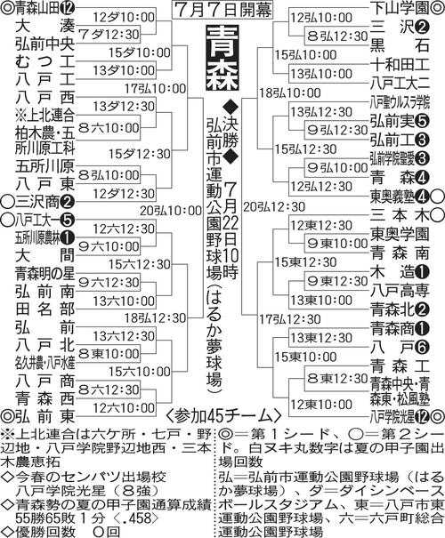 【展望】優勝争いは選抜８強の八戸学院光星、春県Ｖと東北大会４強の青森山田がリード／青森