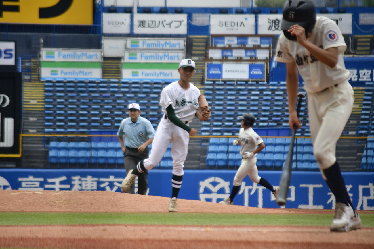 大東大第一のエース阪口（撮影・平山連）