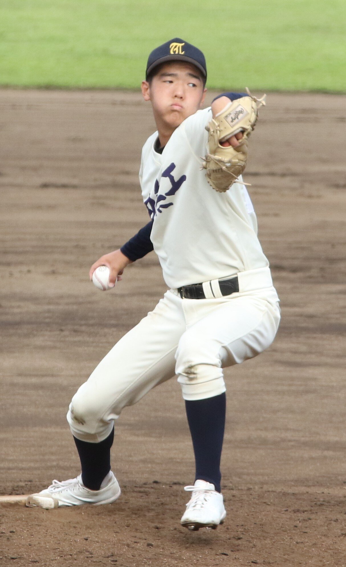 第108回全国高校野球西東京大会　1回戦　田無工科対日野台　先発として好投した田無工科・吉田太羽輝（撮影・田島優大）＝2026年7月8日