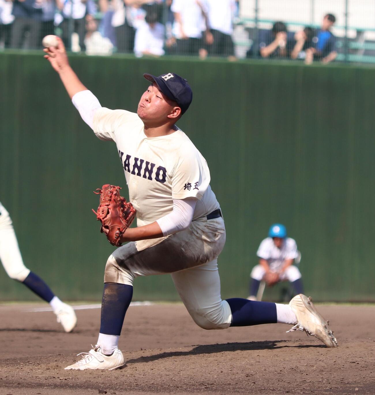 第108回全国高校野球埼玉大会　1回戦　埼玉平成対飯能　先発の飯能・各務碧弥（撮影・会田京叶）＝2026年7年8日
