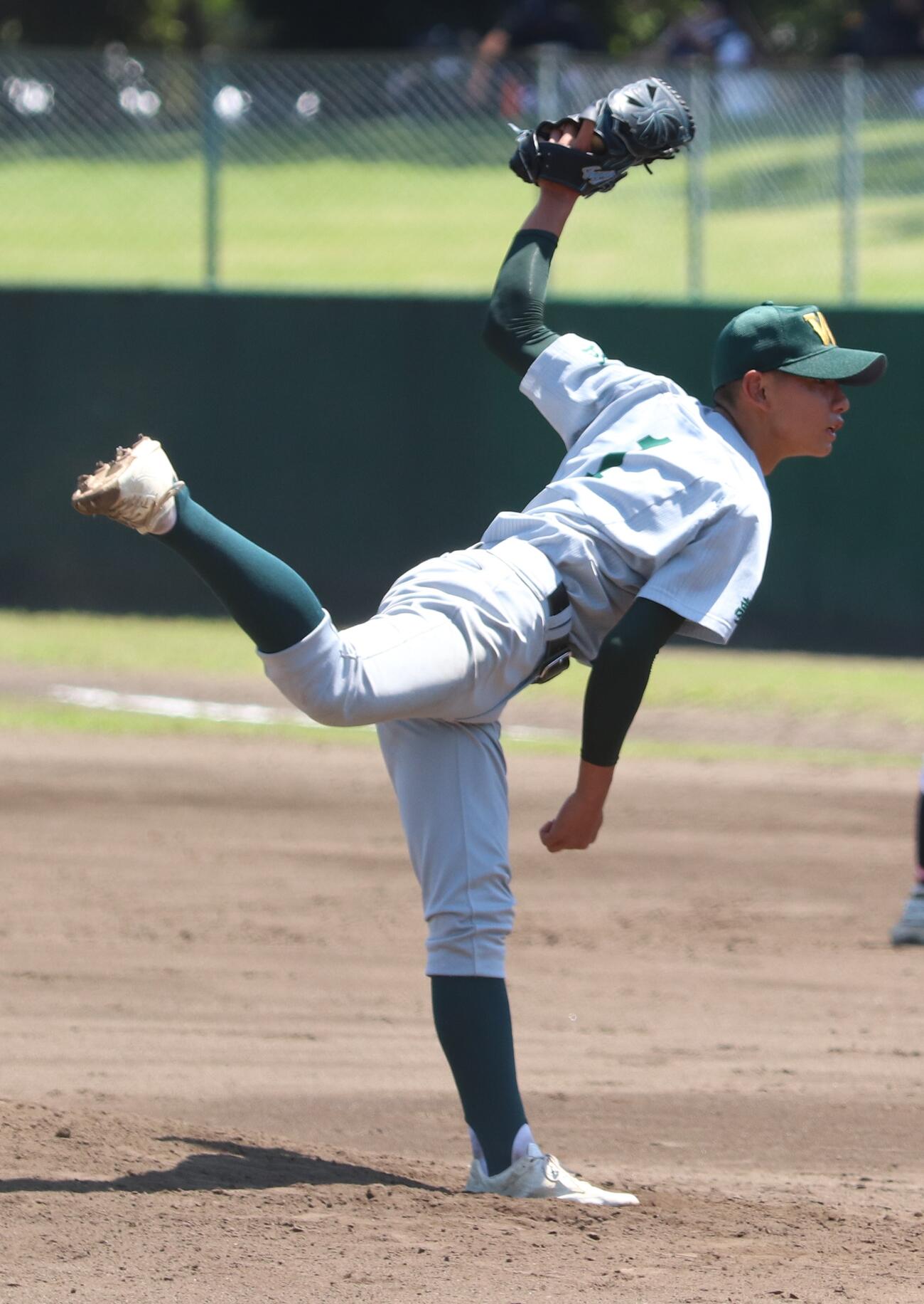 国際学院対わせがく夢育　先発のわせがく夢育・瀧沢大眞（撮影・会田京叶）