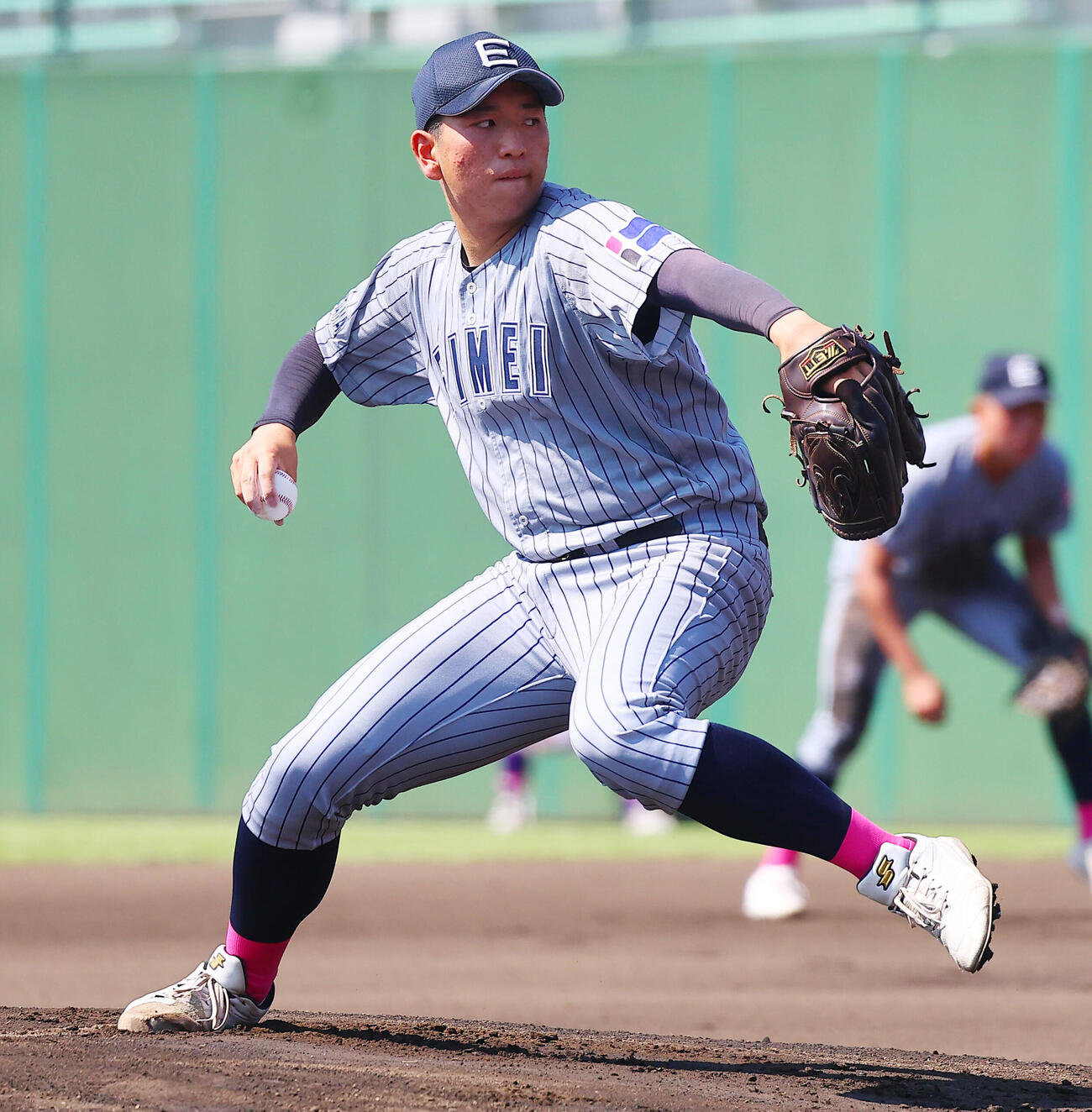 叡明対浦和麗明　叡明先発の鈴木隆夢（撮影・野上伸悟）