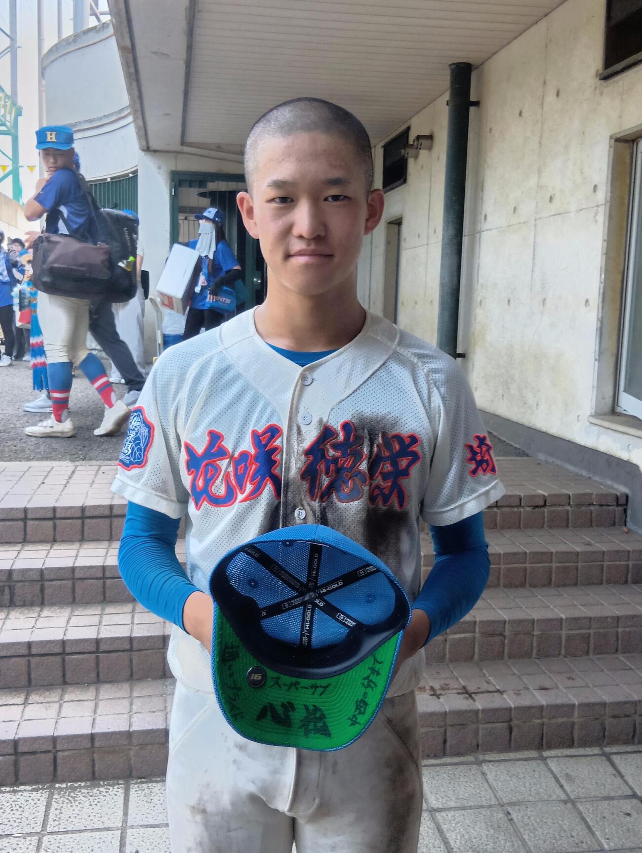 埼玉大会2回戦でランニング満塁本塁打を放った花咲徳栄の上山竣也内野手