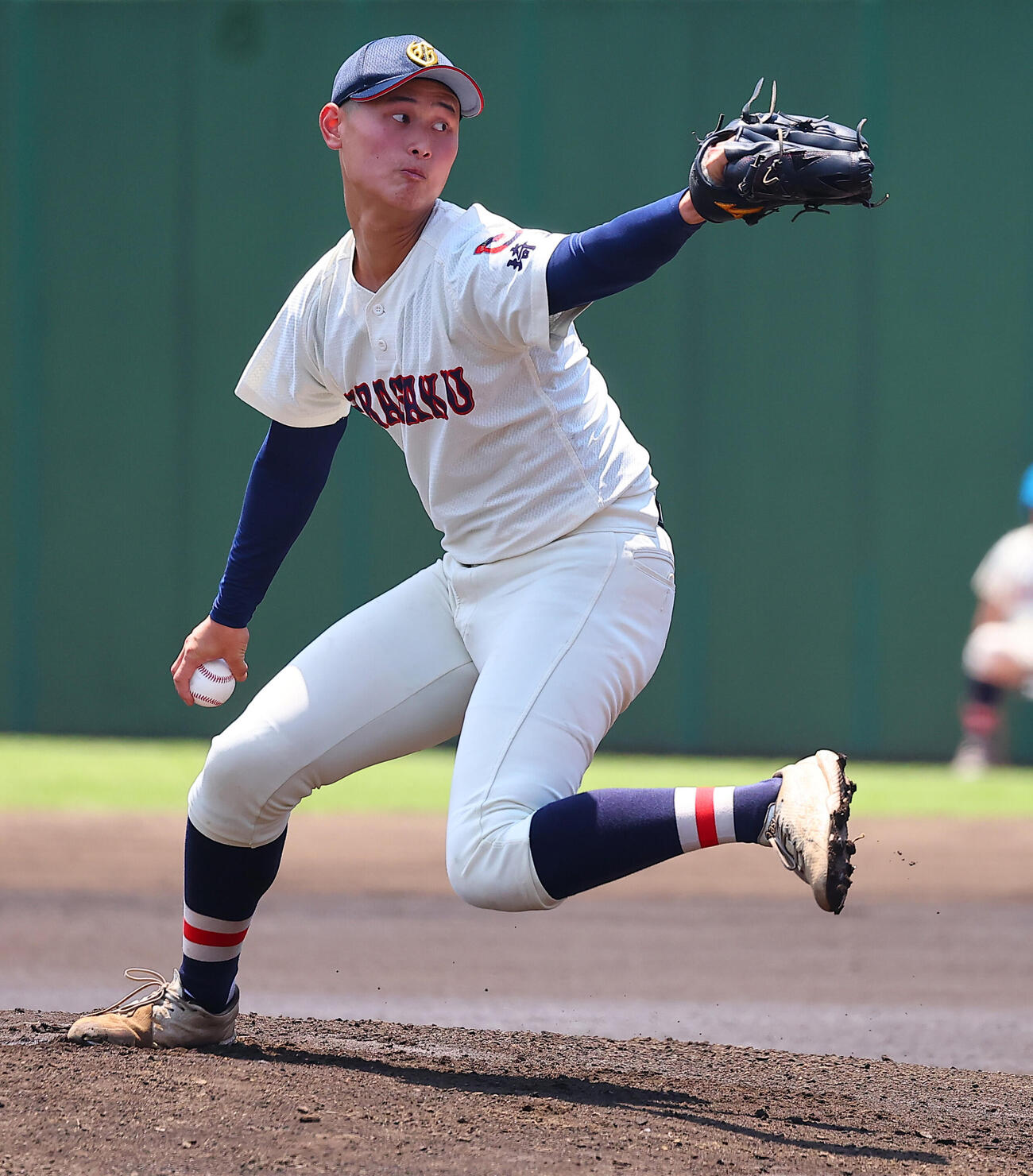 本庄東対浦和学院　浦和学院先発の日高創太（撮影・野上伸悟）