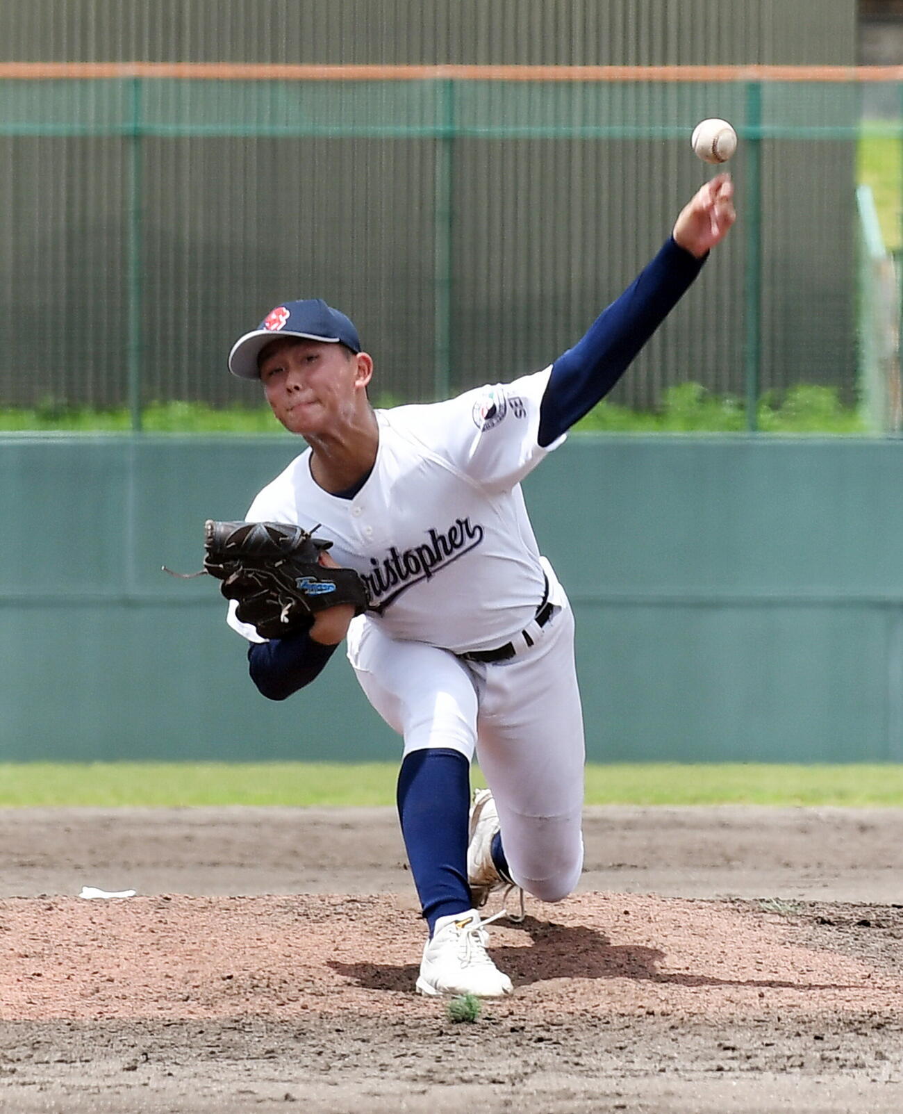 聖隷クリストファー対富士宮西　力投する聖隷・高部