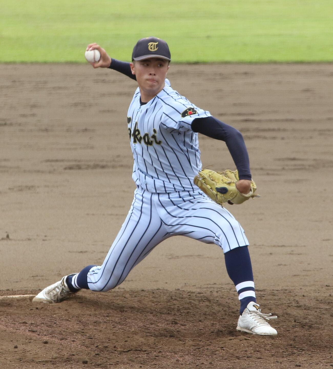先発として好投した東海大菅生・吉田潤晴（撮影・田島優大）＝2026年7月12日