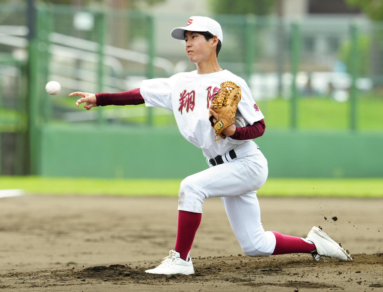 翔陽対日大三　翔陽先発の石川友喜（撮影・江口和貴）