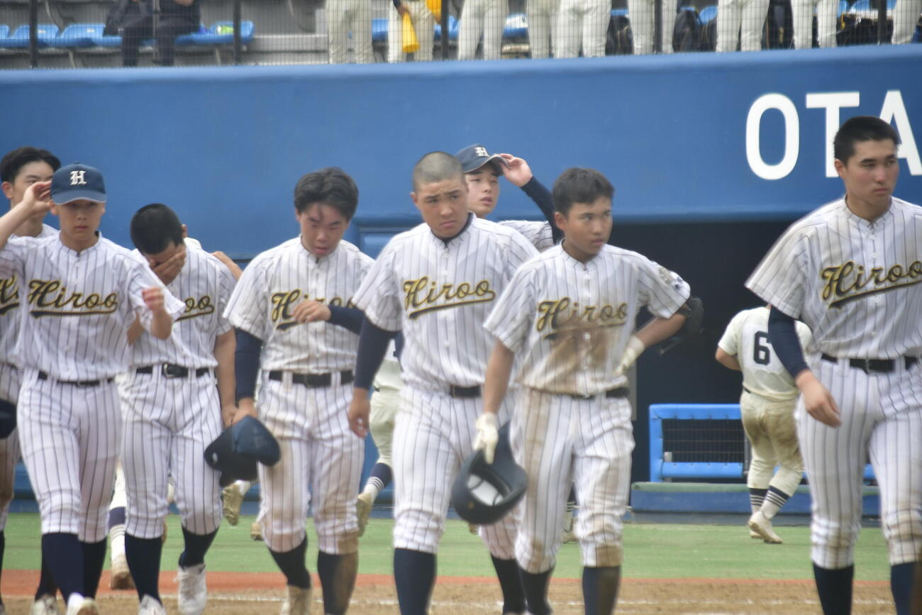 国学院に敗れて初戦敗退となった広尾（撮影・平山連）