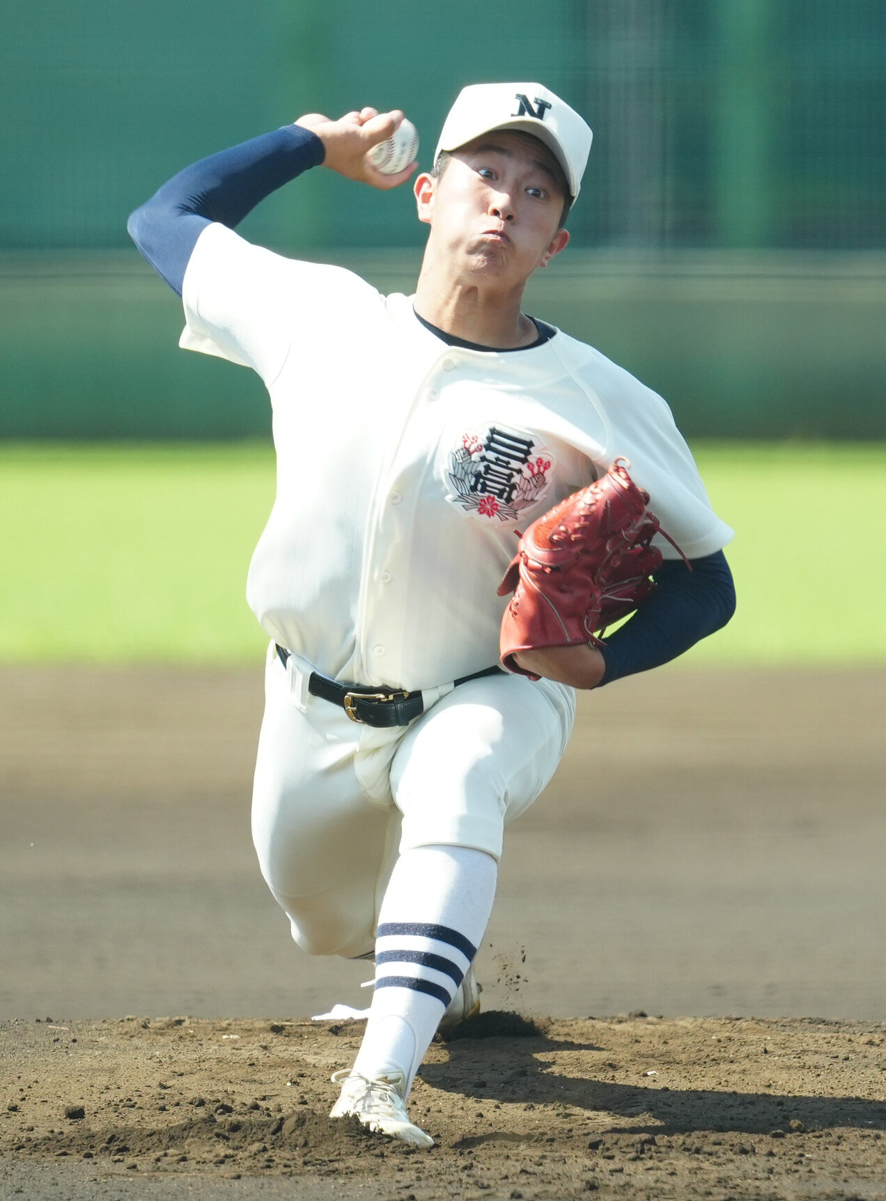 府中西対日大三　日大三先発の宮田隼（撮影・江口和貴）