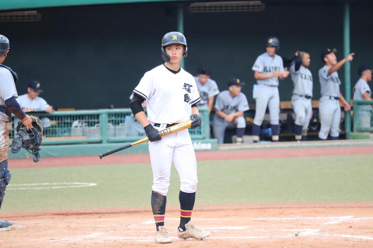 福島対会津工　福島の双子の兄・渡辺昇太（撮影・田口元義）