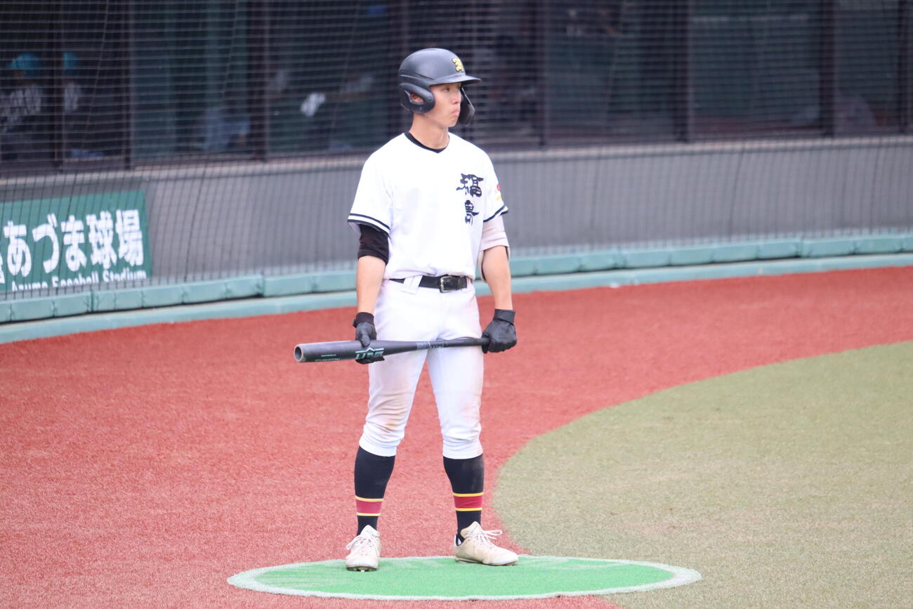 福島対会津工　福島の双子の弟・渡辺敢太（撮影・田口元義）