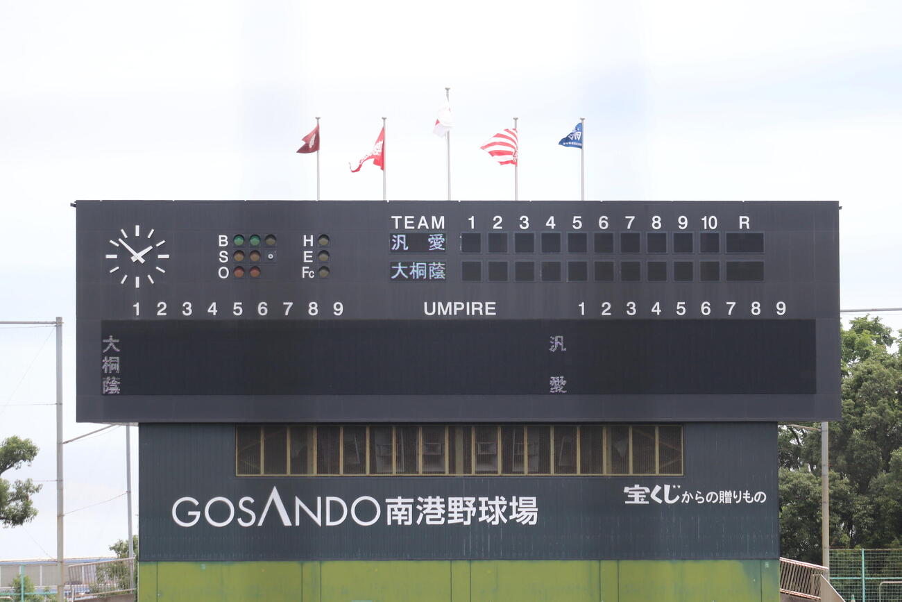 会場の南港中央球場