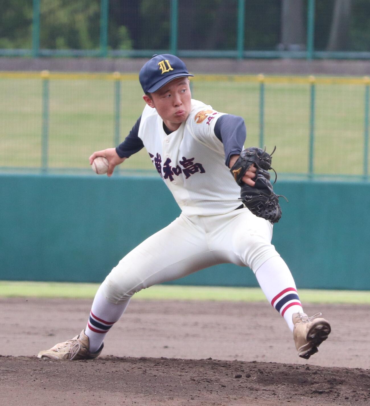 第108回全国高校野球埼玉大会　3回戦　熊谷工対県浦和　先発の県浦和・福本貴也（撮影・会田京叶）
