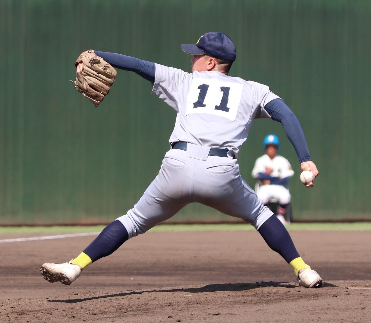 第108回全国高校野球埼玉大会　3回戦　大宮南対西武台　好投する先発西武台・長内洸大（撮影・会田京叶）