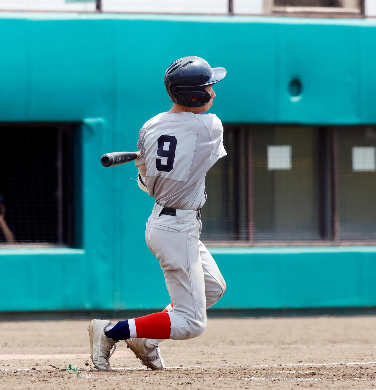 市ケ尾対川和　5回表市ケ尾2死二塁、中前適時打を放つ市ケ尾・北本悠真（撮影・山本朝陽）