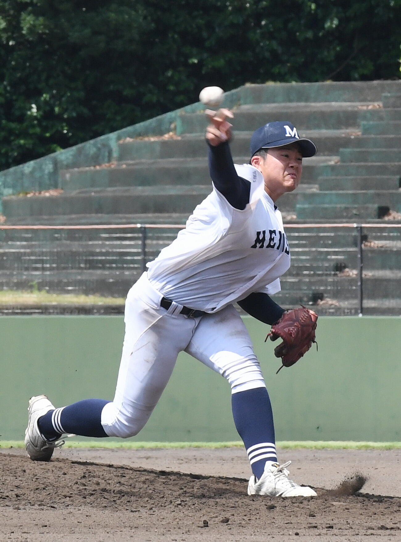 知徳対藤枝明誠　先発し、6回4失点の藤枝明誠・馬場