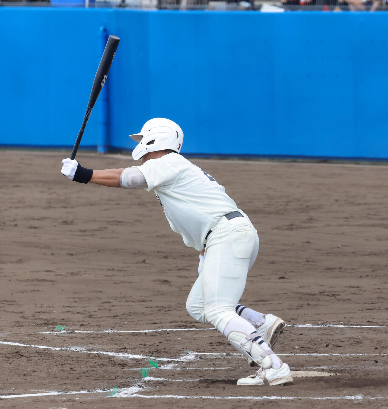 工学院大付対日大三　1回裏日大三2死三塁、適時打を放つ日大三・田中諒（撮影・山本朝陽）