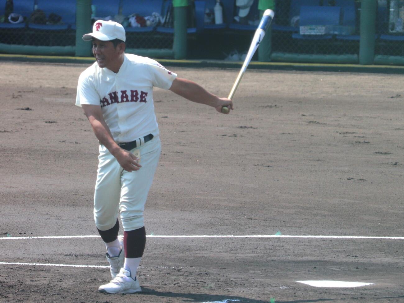 田辺対智弁和歌山　田辺の田中格監督（撮影・中島麗）