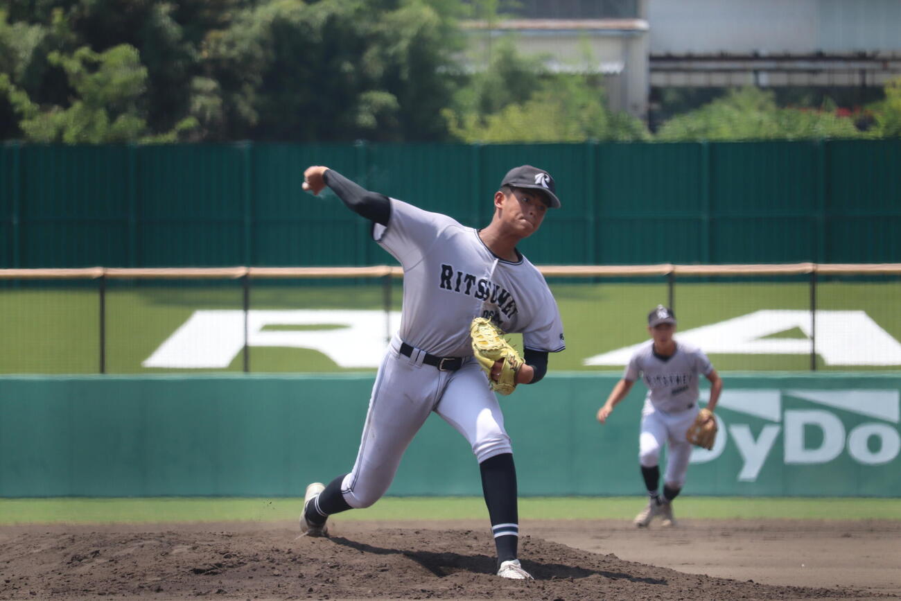 大阪桐蔭戦に先発した大阪立命館・勝田海斗