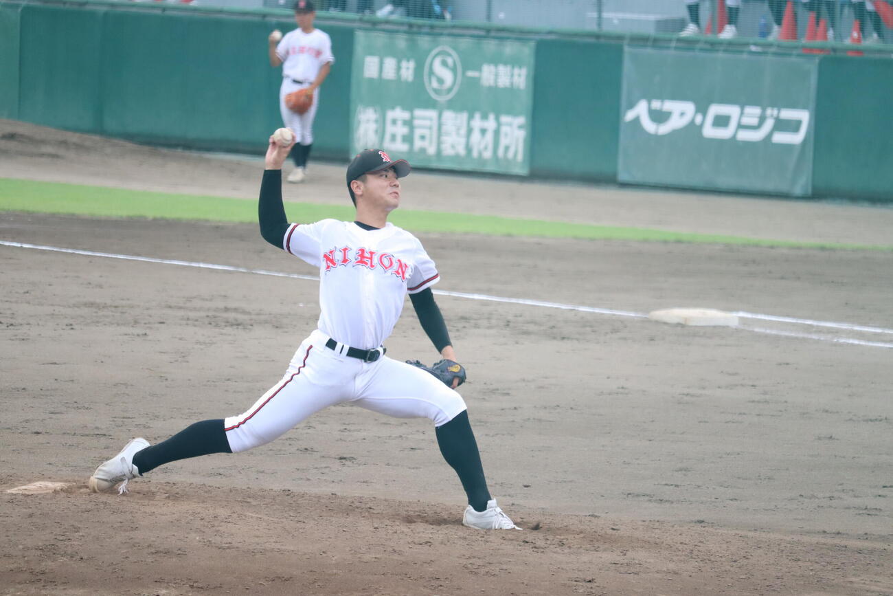 日大山形対山形中央　日大山形のエース児玉寛大